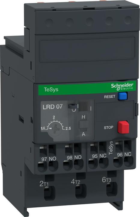 Actual product image Schneider Electric Motor protection relay, 1.6-2.5A, 1S+1Ö, LRD073