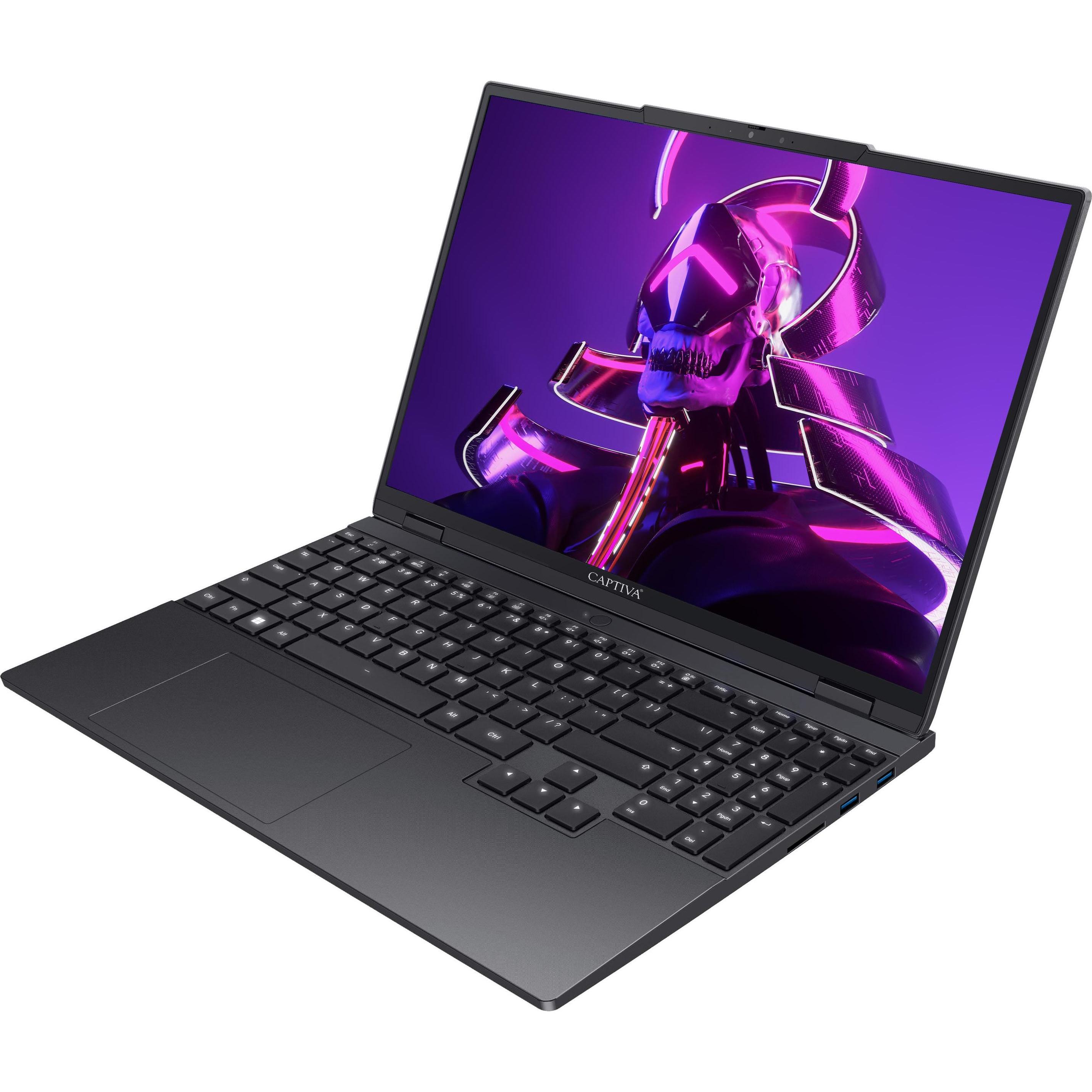 Captiva Power Starter I86-279 Ultra 7 - (15.31", Intel Core Ultra 7 155H, 16 GB, 1000 GB, DE), Notebook, Schwarz