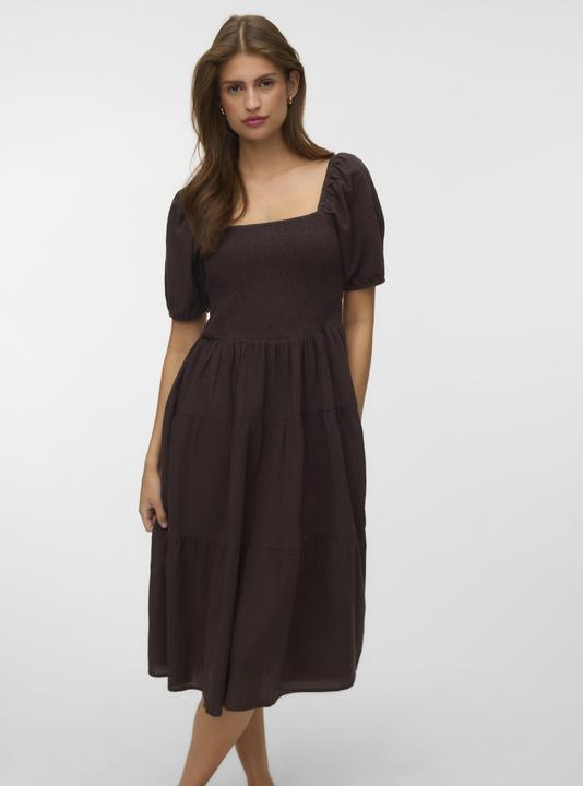 Image du produit Vero Moda VMROKAYA Midikleid Gesmoktes Kleid (M)