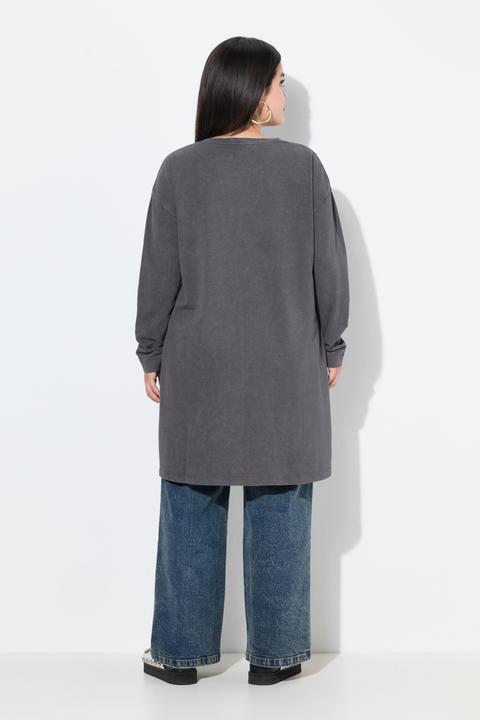 Actual product image Angel of Style Sweatshirt, Loose Fit, Schriftzug, Acid Wash (50)