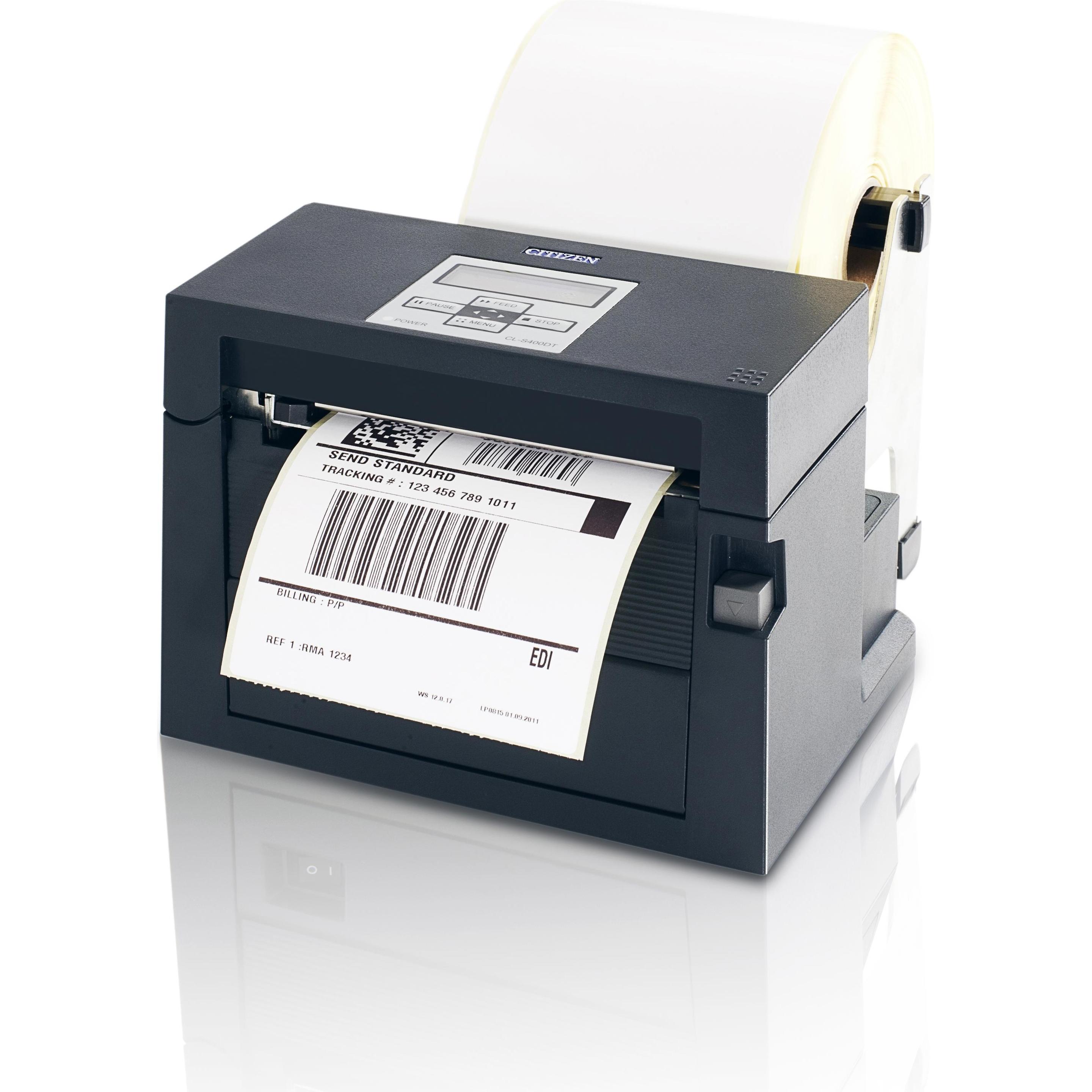 Citizen CL-S400DT (203 dpi), Etikettendrucker, Schwarz