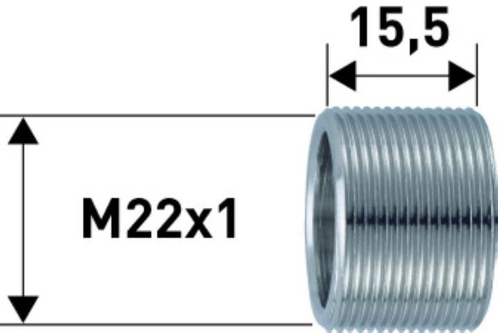 Produktbild Neoperl Gewinderohr M22x1x15.5mm (Rohrverschraubung)