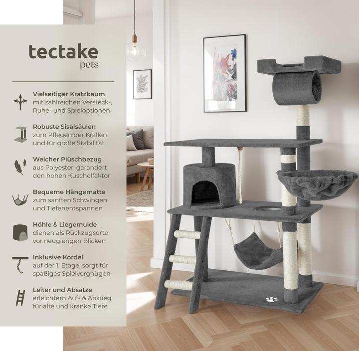 Immagine prodotto tectake Marcel (141 cm, Grigio)