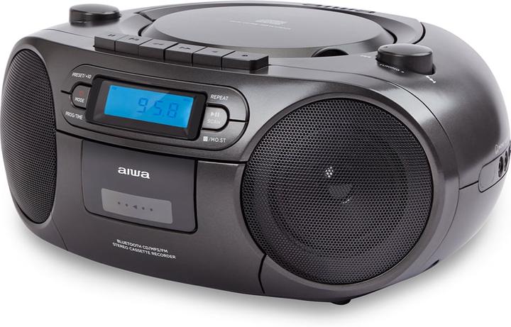Actual product image Aiwa BBTC-550BK portable stereo system Digital Black (FM, PLL, Bluetooth, Radio Frequency (RF))