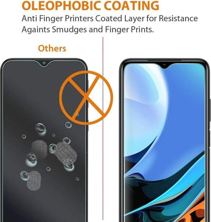 Actual product image Screenguard Xiaomi Redmi 9T Full Screen Protective Glass Film 2.5D 9H (1 Piece, Xiaomi Redmi 9T)