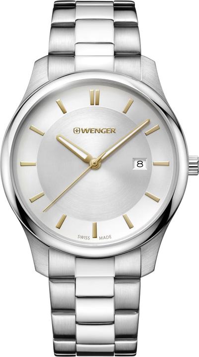 Immagine prodotto Wenger Città classica (Fatto in Svizzera, Orologio da polso analogico, 43 mm)