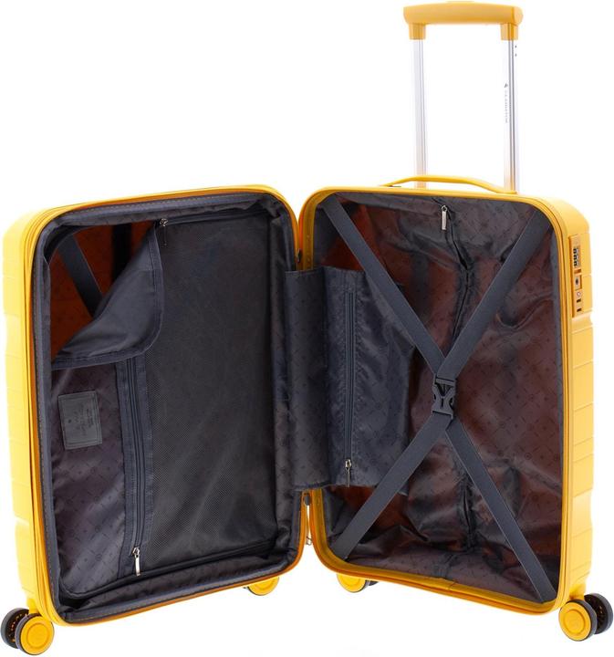 Actual product image Wüsthof 3800 4-wheel cabin trolley 55 cm with stretch fold (36 l, Hand luggage (up to 50 litres))