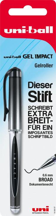 Faber-Castell Faber.C.Gel roller UB Gel Impact nero BK 146897 (Nero, 1x)