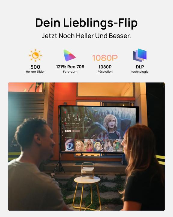 Actual product image XGIMI Tragbarer Beamer Elfin Flip Plus (Full HD)