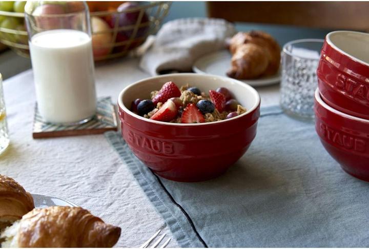 Produktbild Staub 4er-Set Rundschalen - 12 cm Rot (12 cm, 0.40 l, 4x)