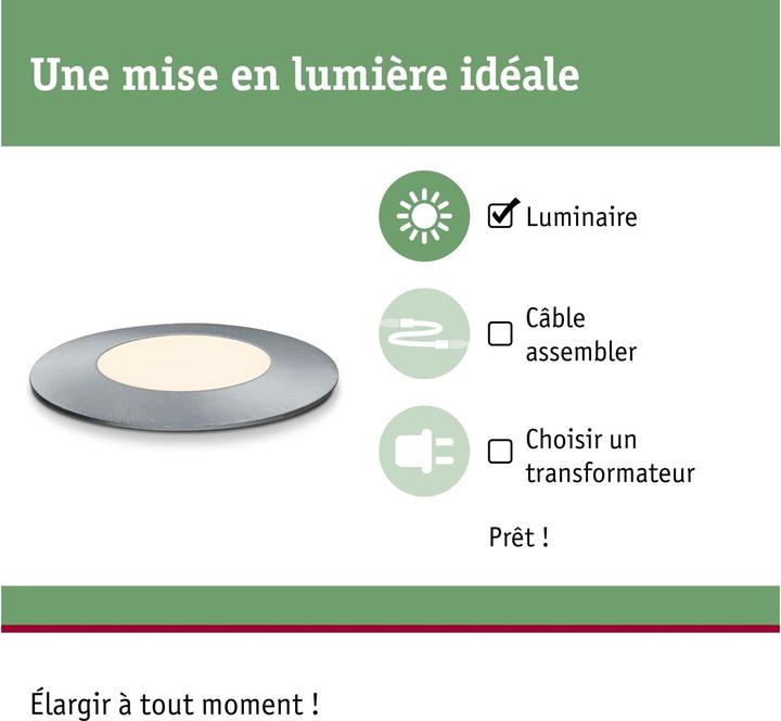 Image du produit Paulmann Plug & Shine Floor Mini (95 lm, IP65)