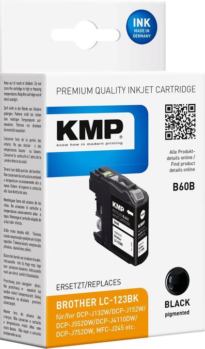 Produktbild KMP Tinte ersetzt LC123BK (BK)