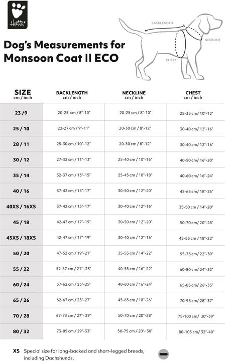 Actual product image Hurtta Monsoon V2 Eco Pink mackintosh, 35 cm (35, Dog coat)