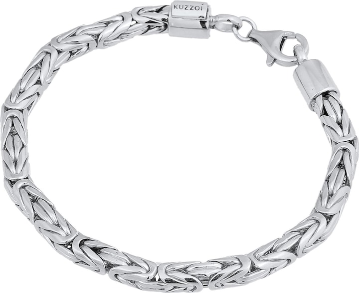 Immagine prodotto Kuzzoi Bracciale di base, attorcigliato (23 cm, Argento 925)