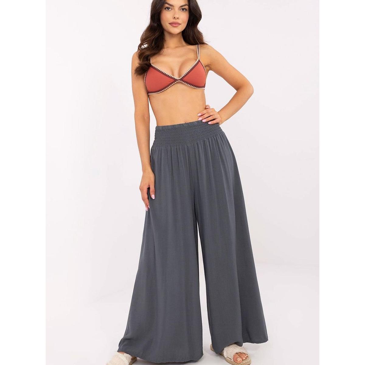 Och Bella, Damen, Hosen, Damen Hose, Grau, (L)