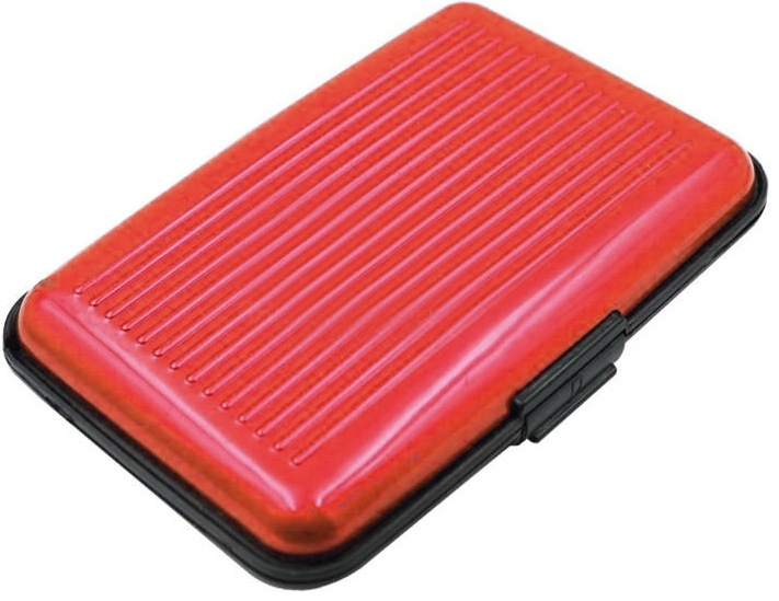 Actual product image PhoneLook Porte-cartes / Etui en aluminium Protection robust avec 6 compartiments