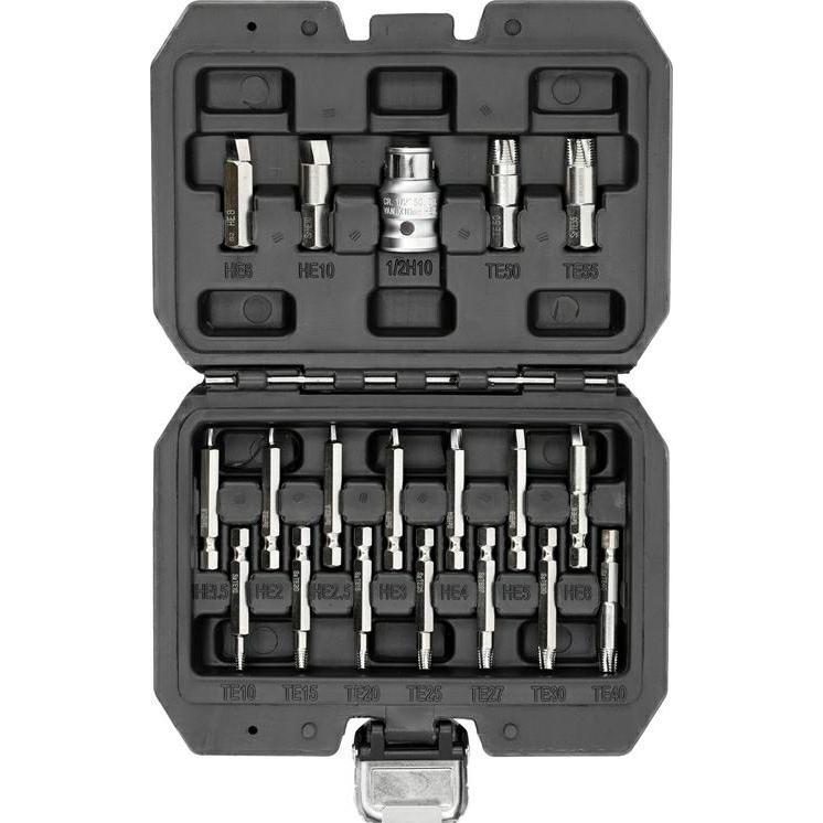 Yato, Chiave a bussola, Satz Bits für Maschinenschrauben, 19-teilig.