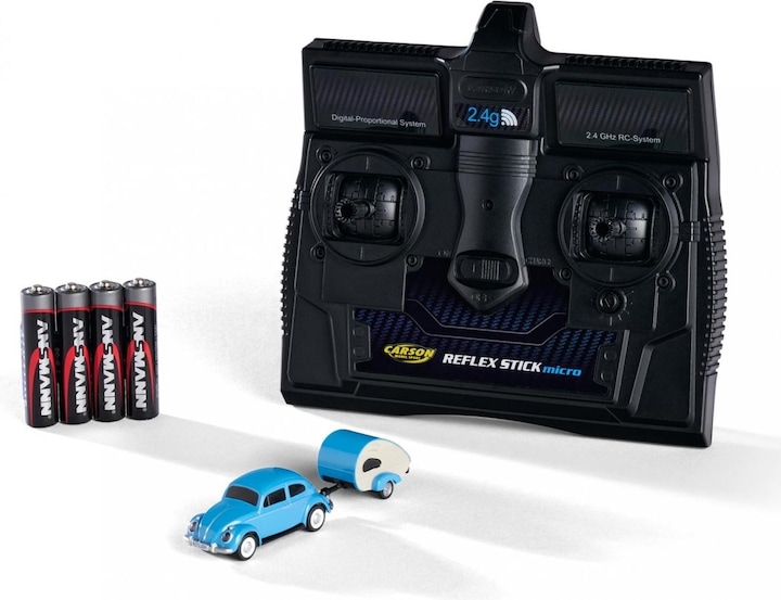 Produktbild Carson 1:87 VW Beetle m. Anhänger 2.4G 100% RTR (RTR Ready-to-Run)