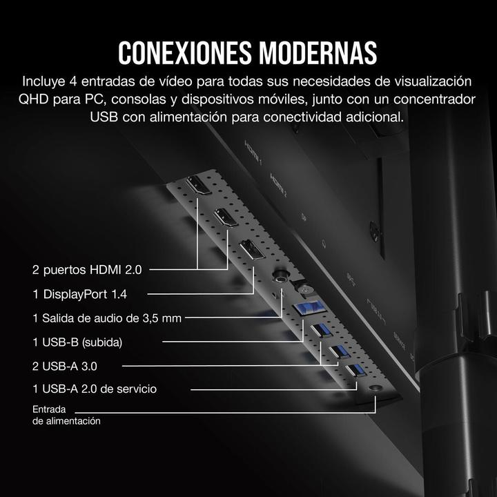 Actual product image Corsair Xeneon 315QHD165 (2560 x 1440 pixels, 31.50")