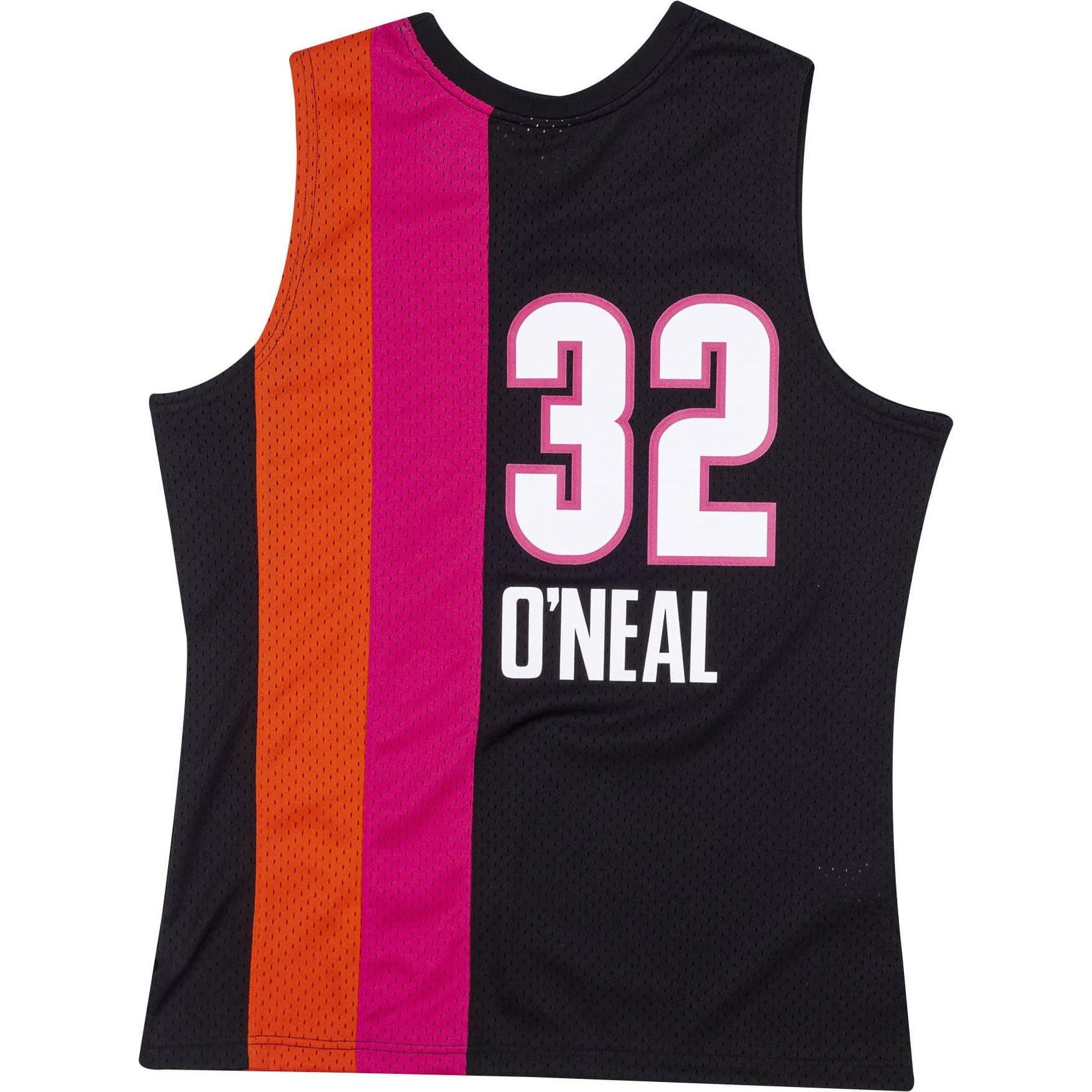 Thumbnail - Mitchell & Ness, Herren, Sportshirt, NBA Miami Heat Shaquille O'Neal Trikot Herren (XL), Schwarz, XL