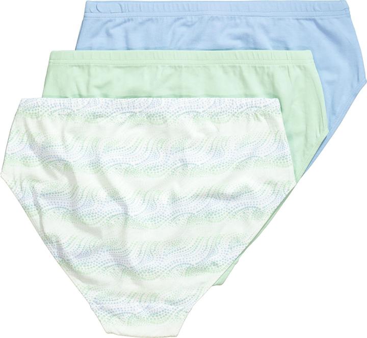 Produktbild Ulla Popken Midislips, 3er-Pack, Wellenmuster/uni (60)
