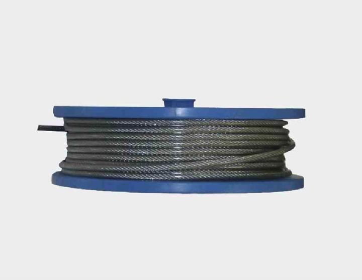 Produktbild Pösamo Drahtseil Psamo 4-6 mm Stahl verzinkt plastifiziert, Meterware (50 m)