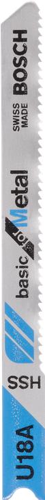 Produktbild Bosch Zubehör Stichsägeblatt HSS, U 18 A Basic for Metal
