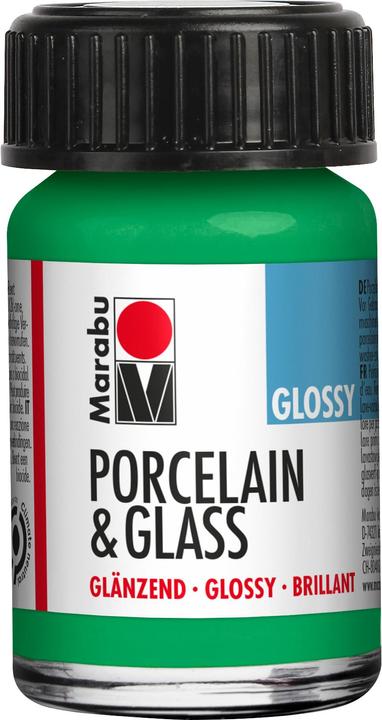 Marabu Glass and Porcelain Paint 158 Apple, 15 ml (Apple, 15 ml)