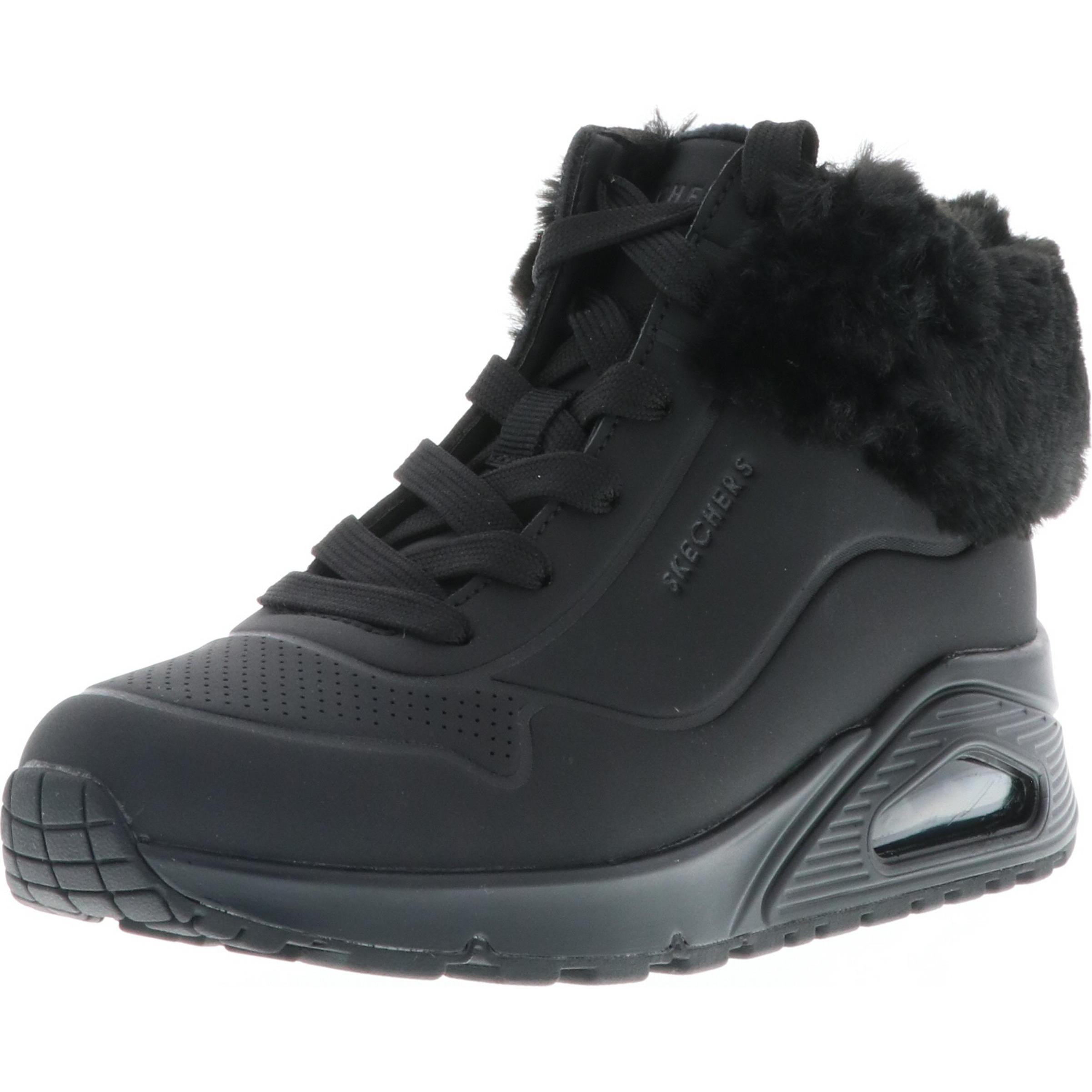 Skechers, Mädchen, Sneaker, 310539L/BBK Uno-Fall Air Kinder Mädchen Damen Sneaker Turnschuhe Kunstfell schwarz, Schwarz,...