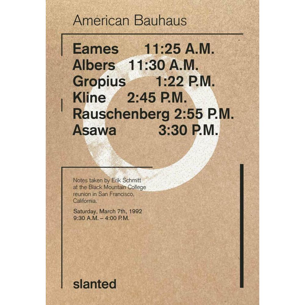 American Bauhaus, Sachbücher von Julia Kahl, Slanted Publishers, Lars Harmsen, Erik Schmitt