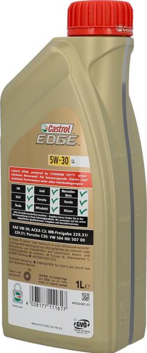 Image du produit Castrol Edge 5W-30 LL (1 l, SAE 5W-30)