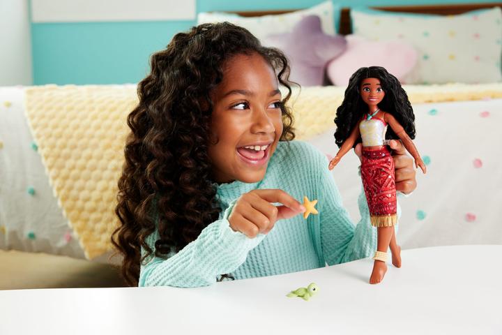 Productafbeelding Disney Princess Spielzeuge aus Disney Vaiana 2, schwimmende Tautai Vaiana-Modepuppe mit 2 Zubehörteilen und Oberteil