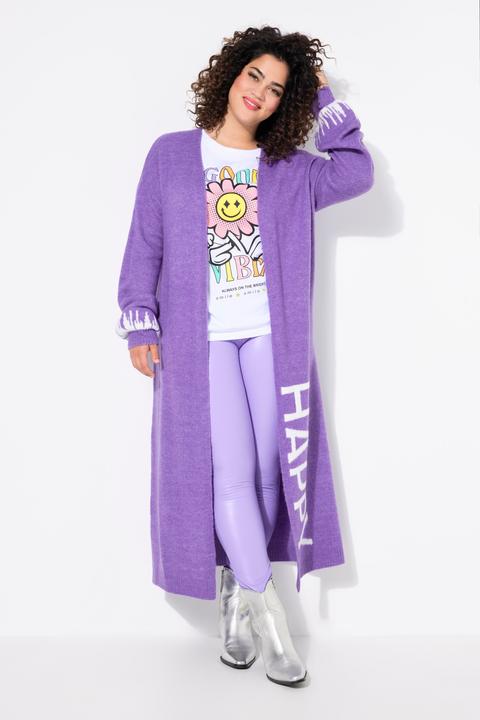 Produktbild Angel of Style Long-Strickjacke, Straight Fit, HAPPY-Statements (46, 48)