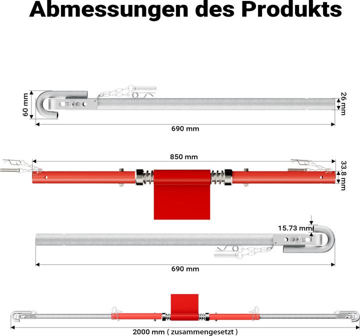 Actual product image Wiltec Tow bar
