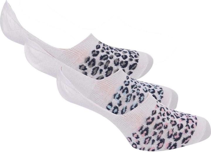 Actual product image Lee Unisex Adult Leopard Print Liner Socks (Pack of 3) (37 - 40.5)