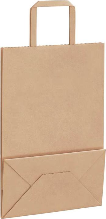 Actual product image vidaXL Kraft paper bags 50 pcs. with handle brown 21x11x31 cm paper bag (Gift bag, 50 x)