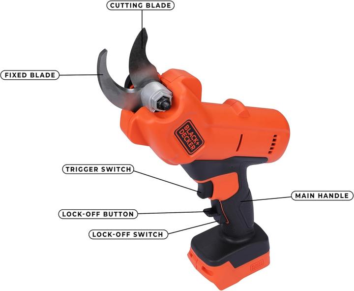 Produktbild Black & Decker Podadora de mano 18V sin cargador/batería