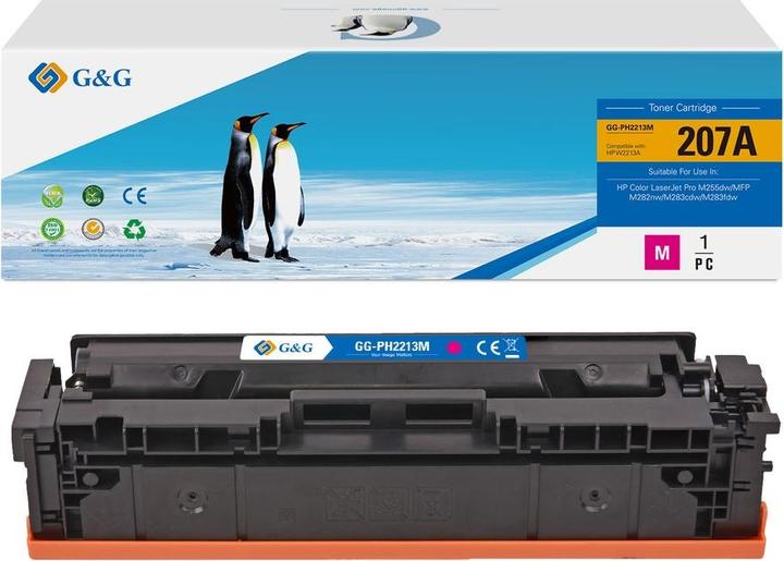 Produktbild G&G kompatibel Toner mit HP W2213A, NT-PH2213M, HP 207A, magenta, 1250S (M)