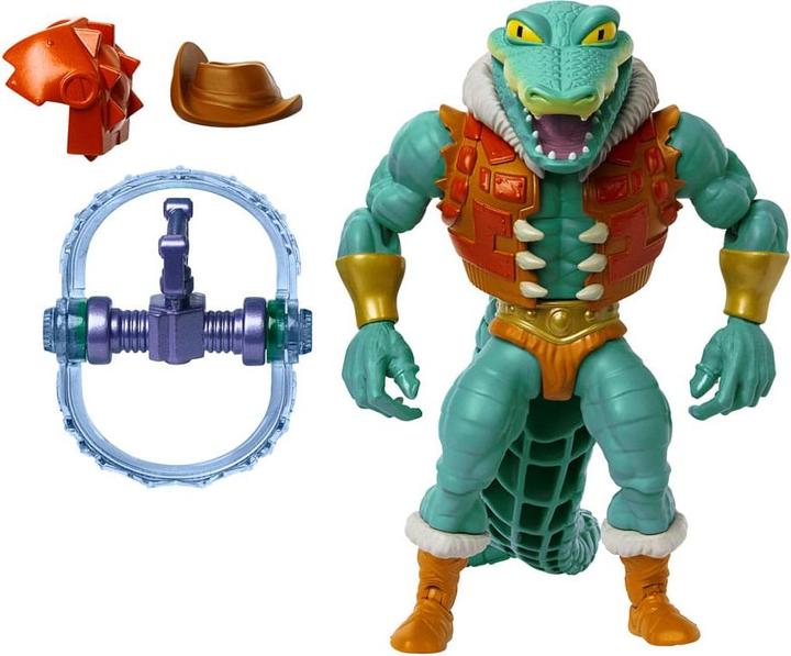 Actual product image Mattel MOTU x TMNT: Turtles of Grayskull Deluxe Action Figure Leatherhead 14 cm