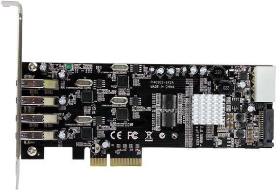 Productafbeelding StarTech 4-poorts PCIe Quad Bus USB 3.0 Kaart