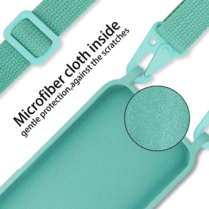 Actual product image Cadorabo TPU Cover Mobile Phone Chain Liquid (Samsung Galaxy M40s)