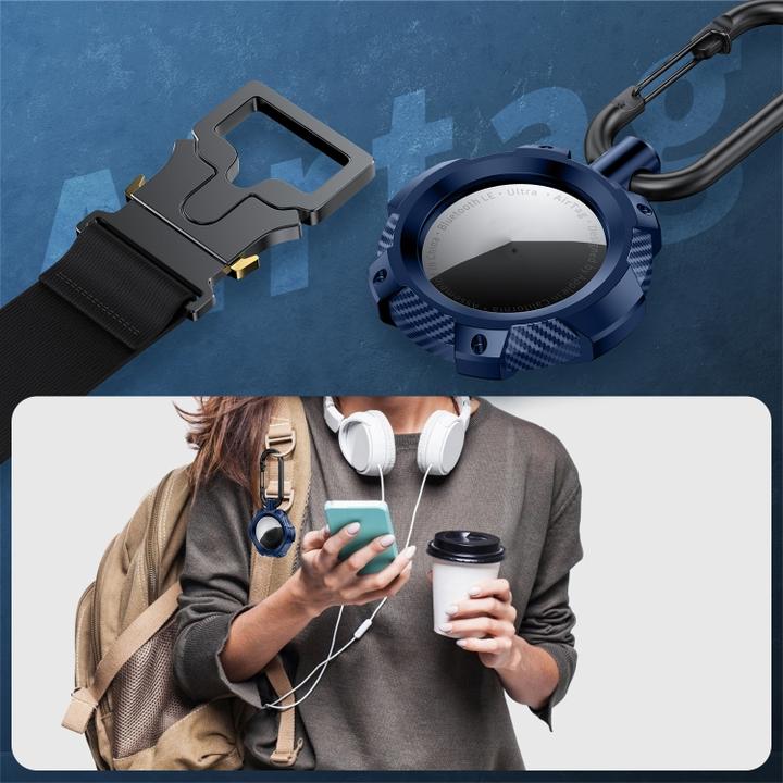 Produktbild Ueli Express Extreme Outdoor Schlüsselanhänger Halterung für Apple AirTag Blau