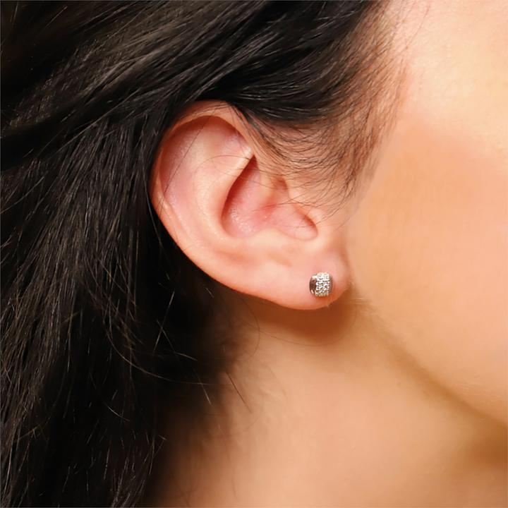 Actual product image Ti Sento Milano Stud earrings oval with zirconia rose gold plated 7799ZR (925 Sterling silver)