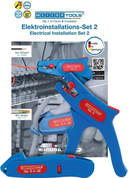 Produktbild Weicon Abisolierzange Inkl. Kabelmess (165 mm)