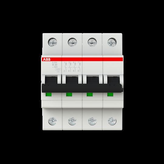 Immagine prodotto ABB S204-B20 Interruttore automatico B-Char.,6kA,20A,4P