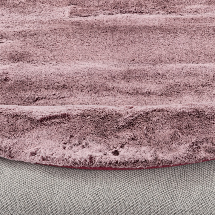 Actual product image Pergamon Luxury Super Soft Fur Rug Plush Round (80 x 80 cm)
