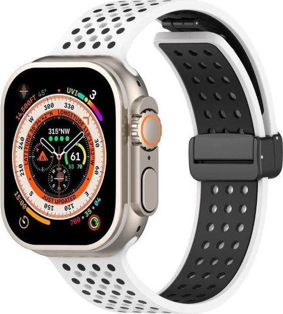 Actual product image MU Classic Dot Series silicone strap (42 mm, 44 mm, 45 mm, Silicone)