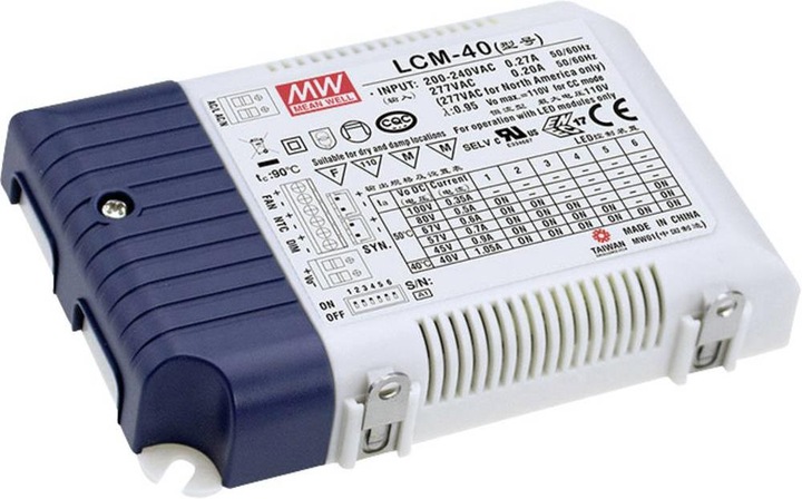 Produktbild MeanWell LCM-40DA LED-Treiber Konstants