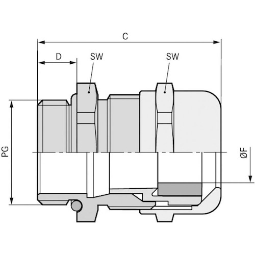 Lapp, Kabelverbindung, SKINTOP MS-XL PG 11 Kabelvers