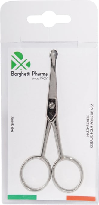 Borghetti Ciseaux pour les poils du nez (9.50 cm)